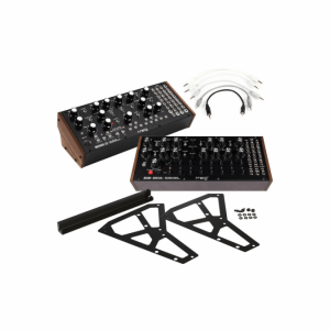 Moog DFAM, Mother-32, 2-tier Rack Kit, and Patch Cables