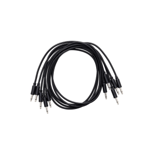 Erica Synths Braided Eurorack Patch Cables 60cm (5 pcs) (Black)