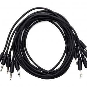 Erica Synths Braided Eurorack Patch Cables 90cm (5 pcs) (Black)