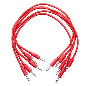 Erica Synths Braided Eurorack Patch Cables 30cm (5 pcs) (Red)