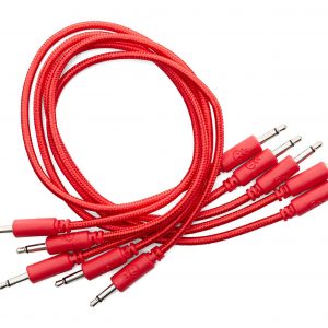 Erica Synths Braided Eurorack Patch Cables 60cm (5 pcs) (Red)