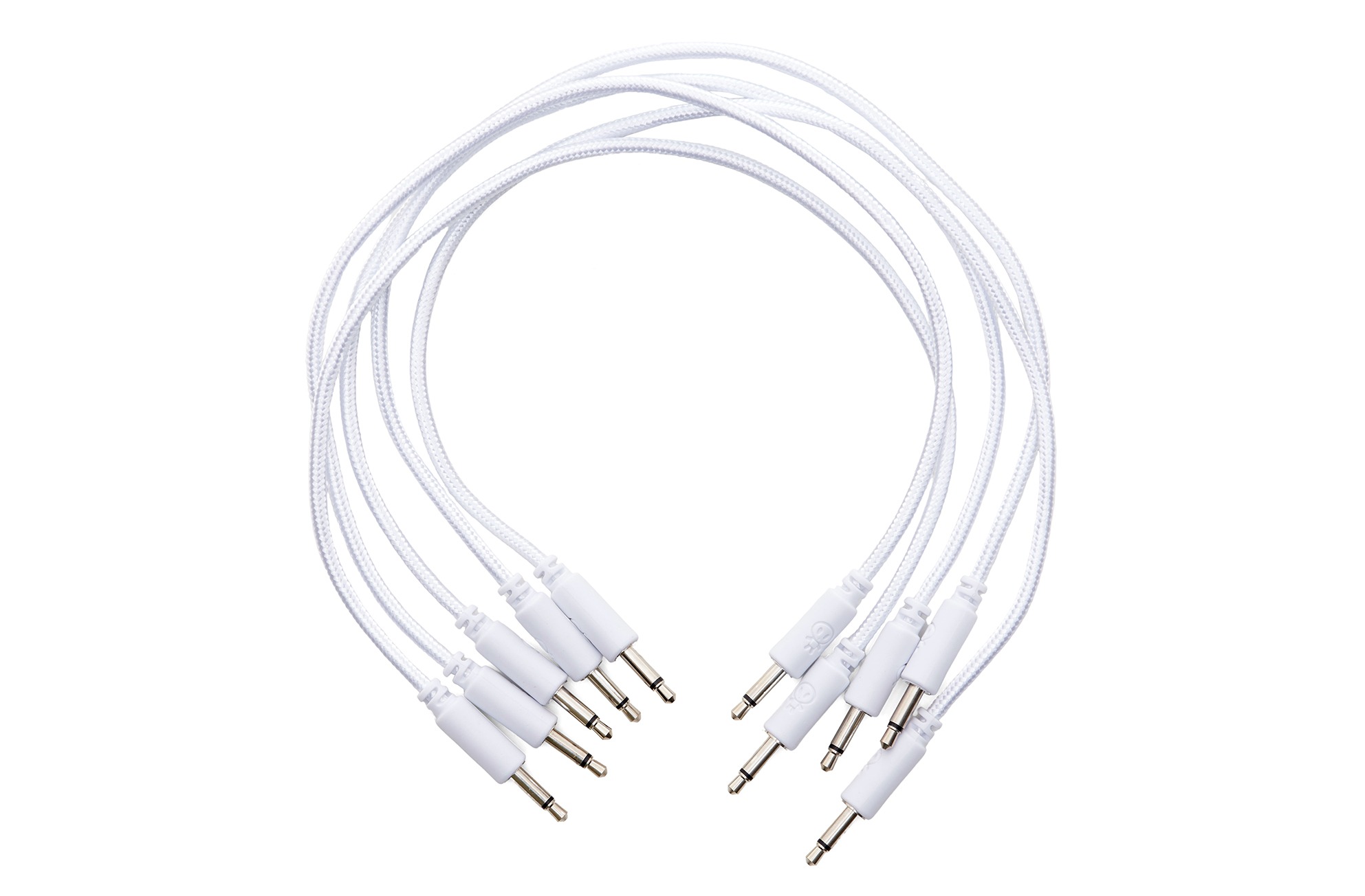 Erica Synths Braided Eurorack Patch Cables 20cm (5 pcs) (White)
