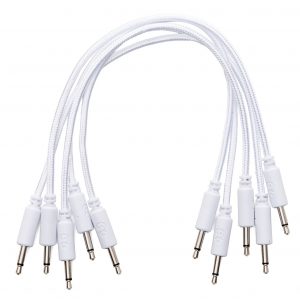 Erica Synths Braided Eurorack Patch Cables 30cm (5 pcs) (White)