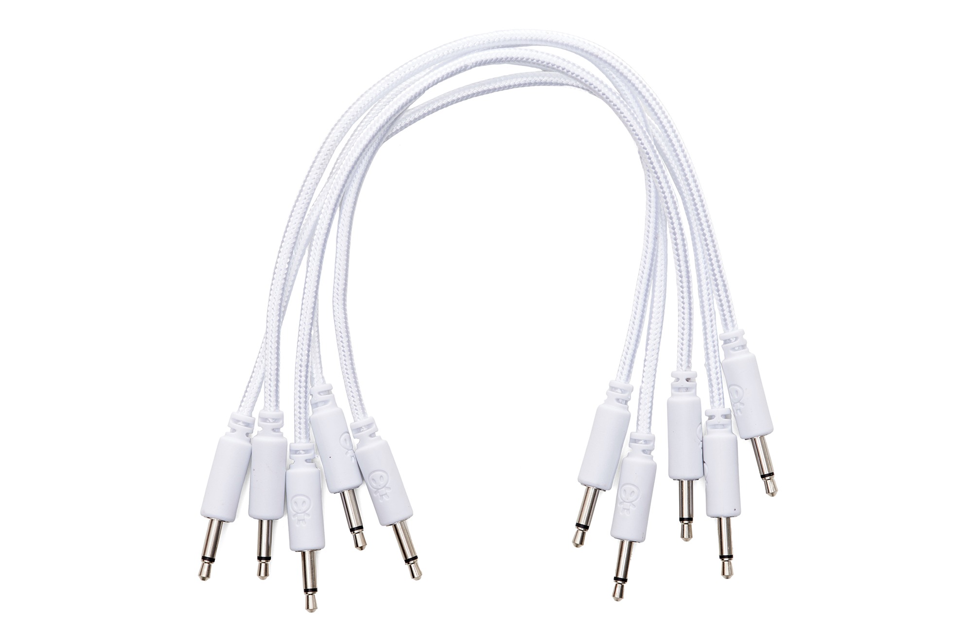 Erica Synths Braided Eurorack Patch Cables 30cm (5 pcs) (White)