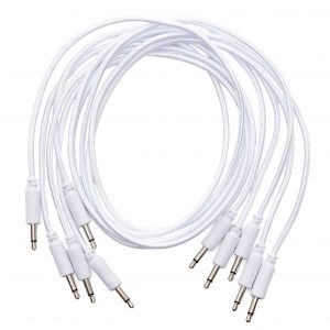 Erica Synths Braided Eurorack Patch Cables 60cm (5 pcs) (White)