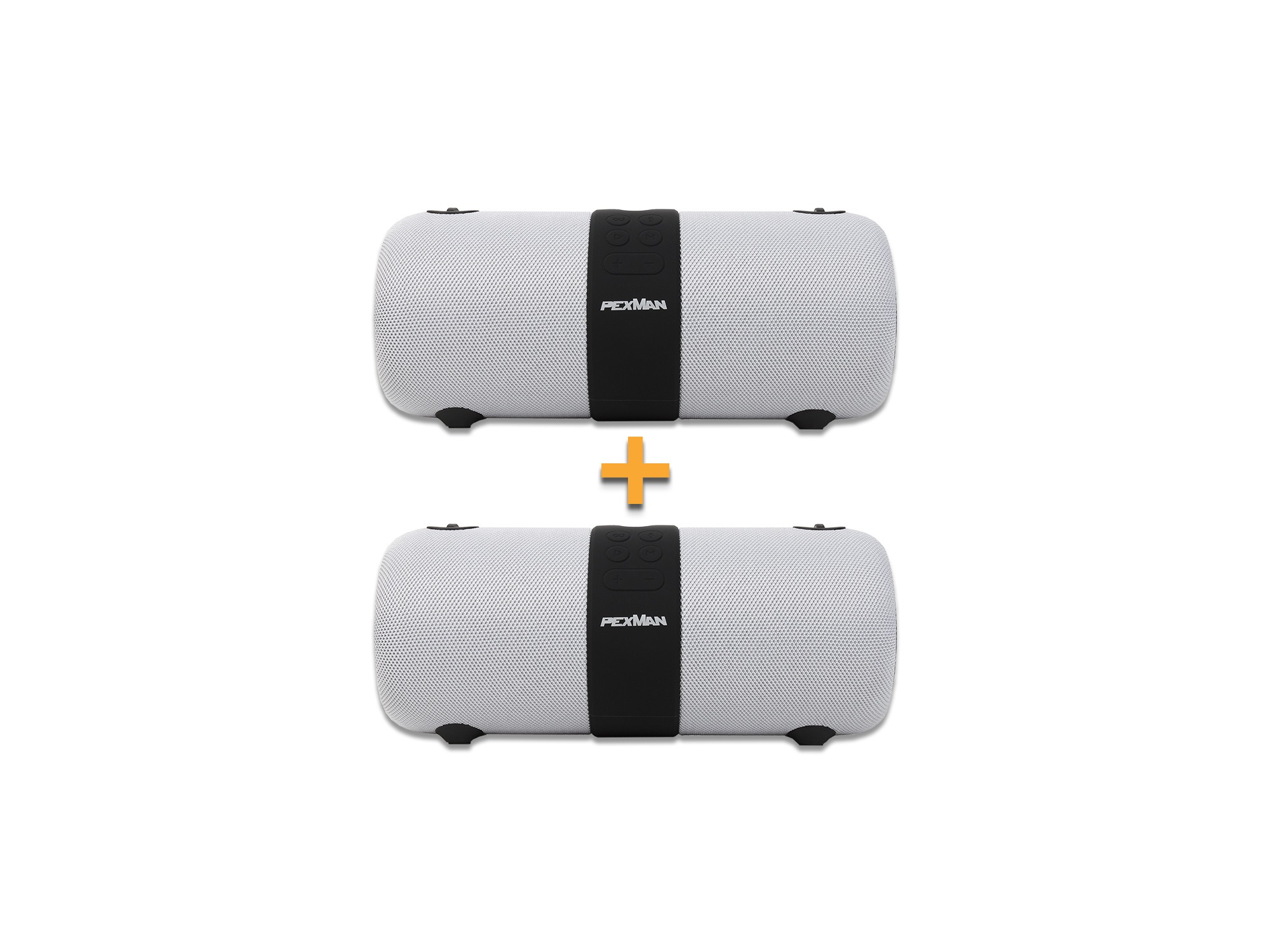 Bluetooth skaļruņi PEXMAN PM-10 (Stereo pāris baltā krāsā)