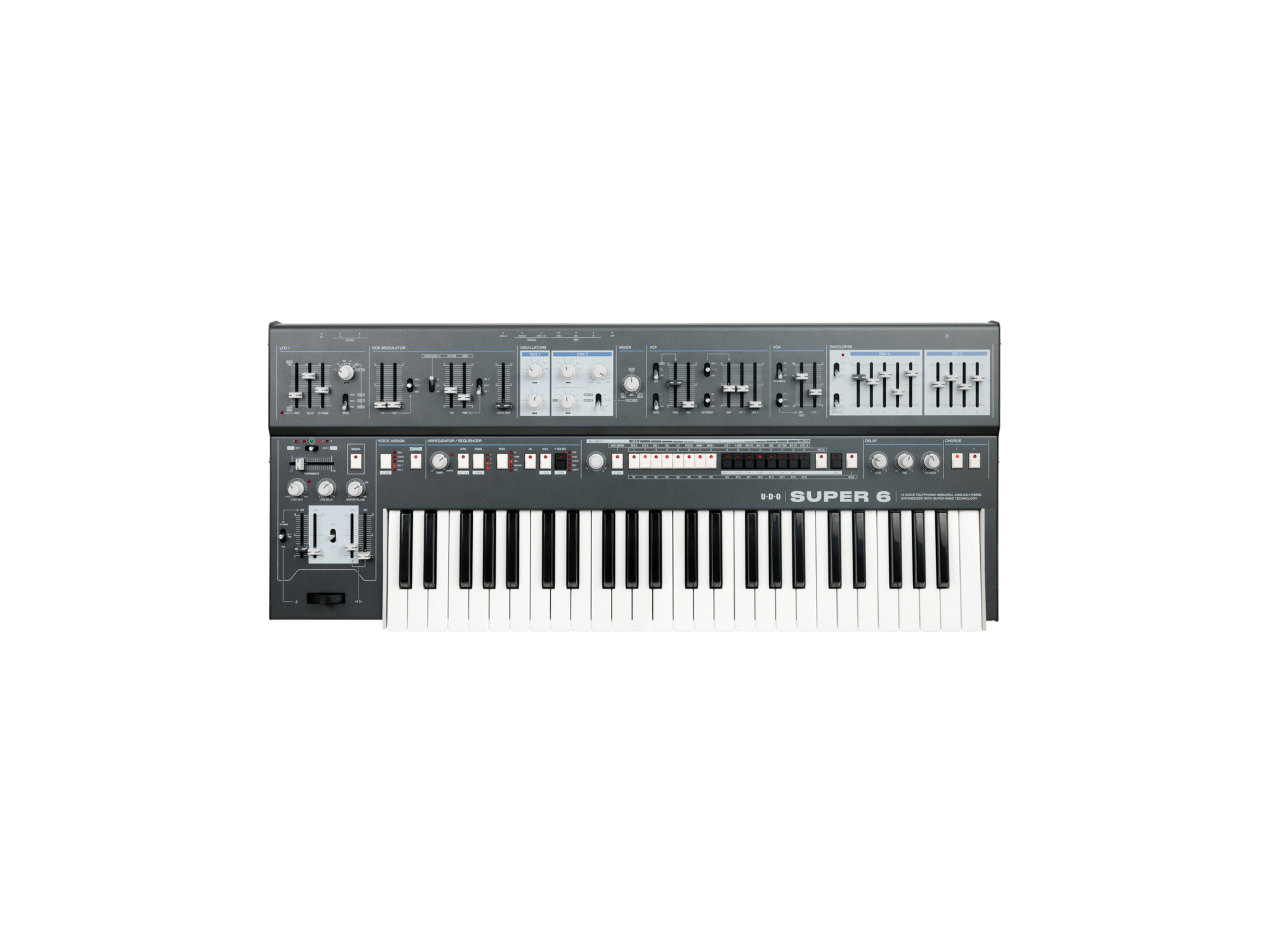 UDO Super 6 Hybrid Polysynth Black