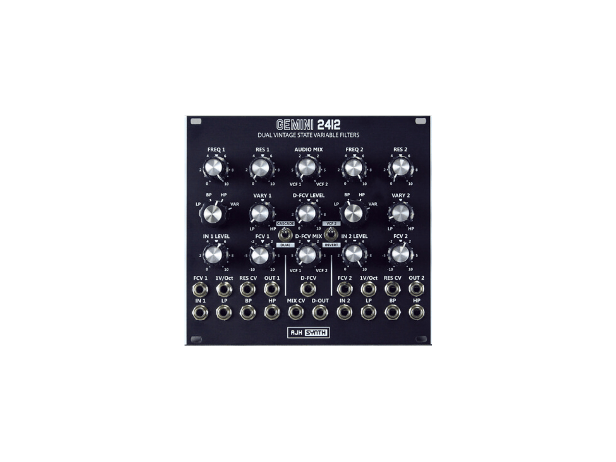 AJH Synth Gemini 2412 Dual VCF Dark Edition