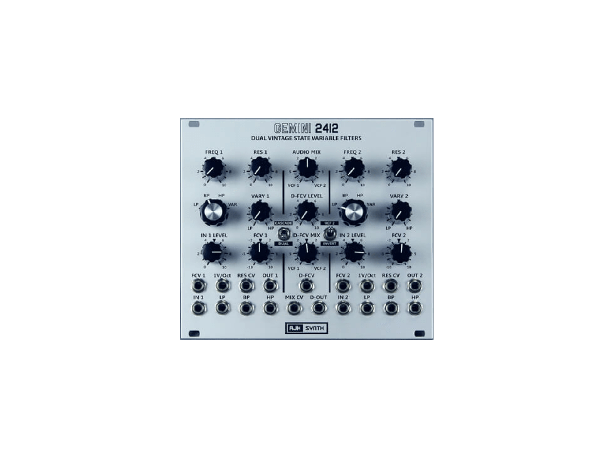 AJH Synth Gemini 2412 Dual VCF Silver